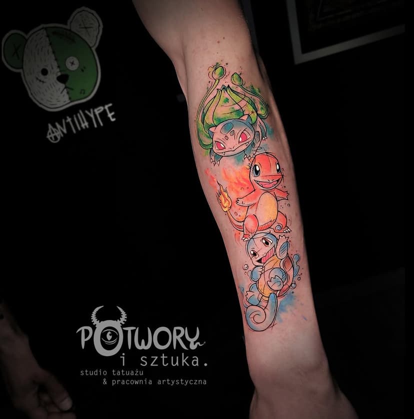 #tattooexperience #tattooidea #tattooproject #pokemon #squirtle #charmander #bulbasaur #pokemonseries #pokemontattoo #pokemontattoodesign #mantattoo #colortattoo #fullcolortattoo #graphicaltattoo #illustrativetattoo #tattoome #tattoomeheropen #tattoodesign #dynamicink #czaplinek #potworyisztuka #instart #instartist #instattoo