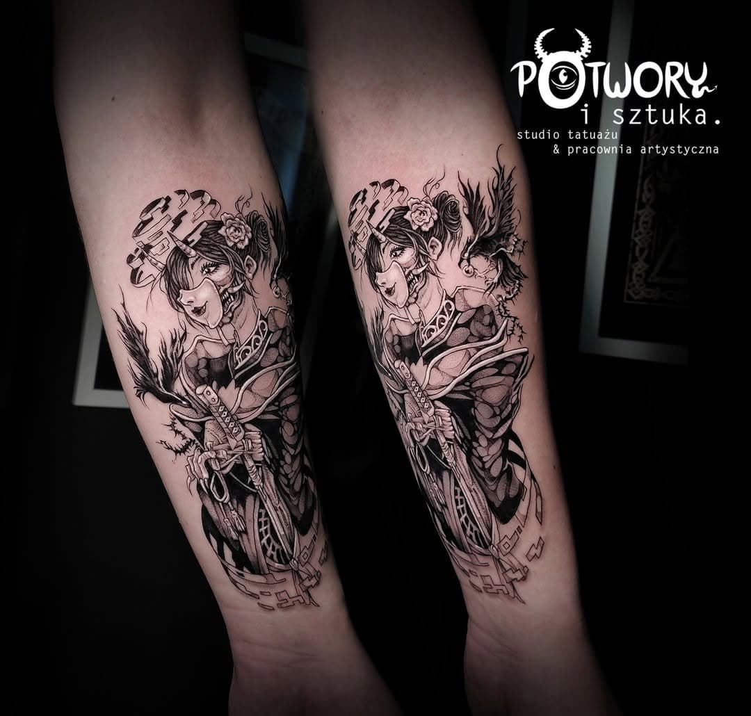 #tattooexperience #tattooidea #tattooproject #mangastyle #darktattoo #mangatattoo #darktimes #noirtattoo #mantattoo #blackworktattoo #japanculture #graphicaltattoo #illustrativetattoo #japangirl #tattoome #tattoomeheropen #tattoodesign #dynamicink #czaplinek #potworyisztuka #instart #instartist #instattoo #instatattoo