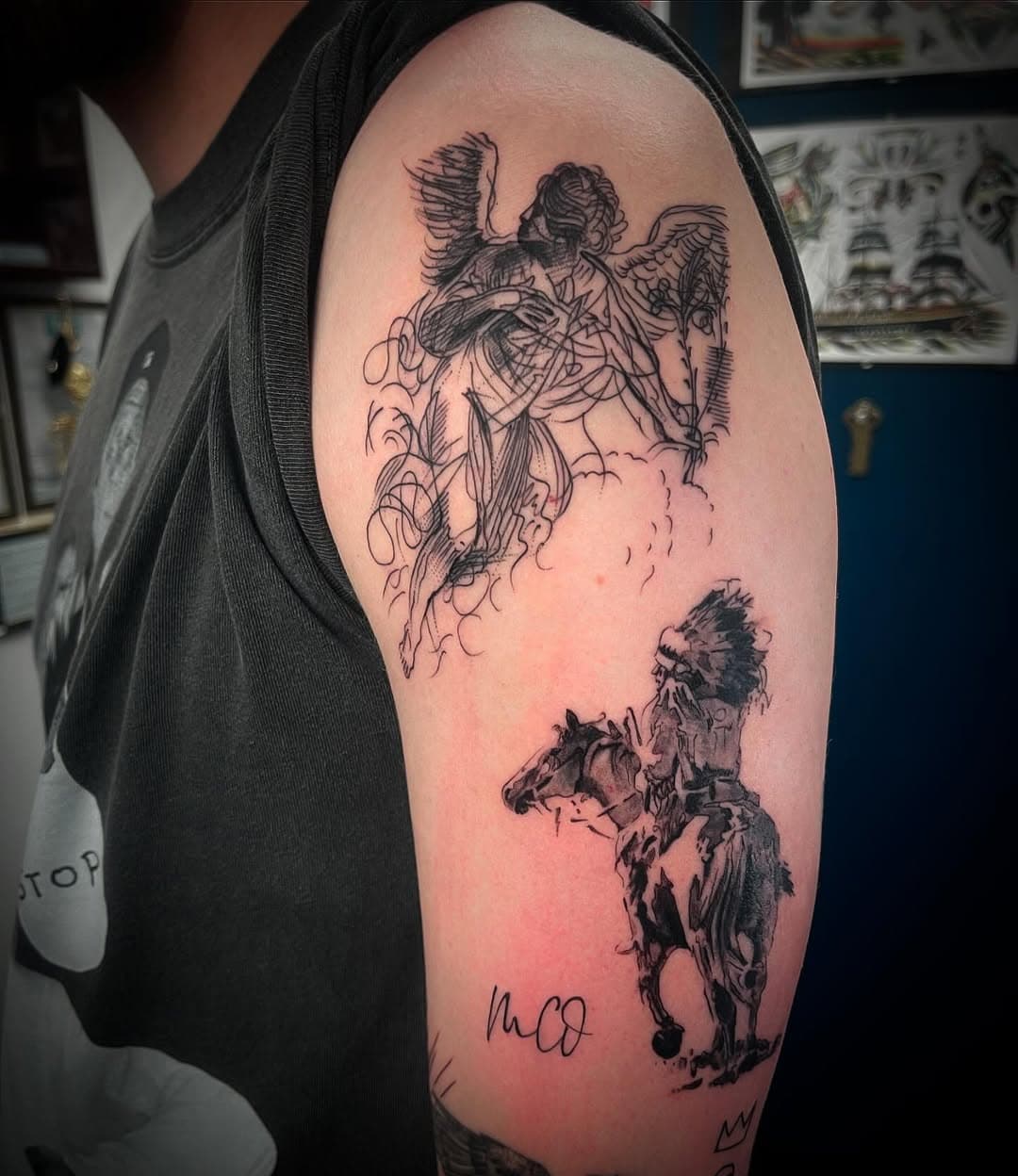 Big thank you to Dan for travelling all the way from Southampton to spend 2 days (again) getting tattooed in @luckycattattooparlour 🖤 🙏🏼 
.
.
.
.
.
.
.
.
.
.
.
.
.
.
.
#tattoo #tattoos #luckycattattooglasgow #luckycattattooparlour #glasgow #glasgowtattoo #glasgowtattooartist #guyswithtattoos #girlswithtattoos #fineline #finelinetattoo #traditionaltattoo #blackwork #blackworktattoo #glasgowsfinest #finelinesforever #handtattoo #fingertattoo #dotwork #dotworktattoo #colourtattoo #blackandgreytattoo