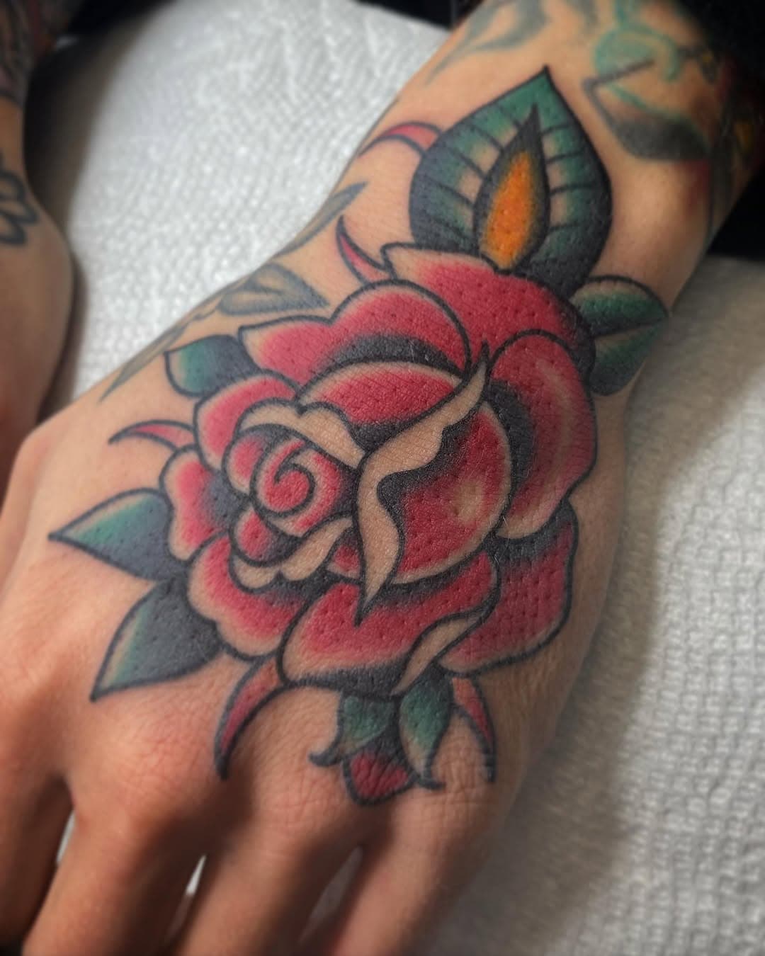 a rose on the hand is worth two in the bush probably