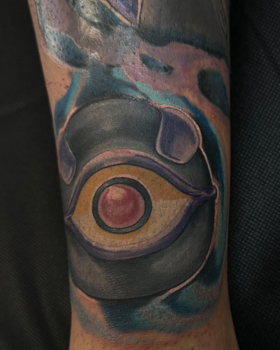 Pokemon the first movie was so epic and a big part of my childhood. So, I had the pleasure to add to the armored mewtwo I made with his pokeball he created to catch and clone every trainers Pokemon he had on the island.
Super fun and thank you all for looking.
#mewtwo #mewtwostrikesback 
#colortattoo #pokemontattoo 
#pokemontattoos #thanksforviewing
#sticktoyourguns #stayfocused
#nevergiveup #lovelife
#mividaartistica #workhard
#ilikeitwhenyoucallmebigpapa
#colortattoos 
#sendit #creature #anime
#manga #localtattooartist 
#localartist #artistoninstagram
#youeverseeacrackheadthatseternalfire
#gothboy #gothboiclique #sadboy #tattoos #tattooartist #follow #fyp #foryoupage