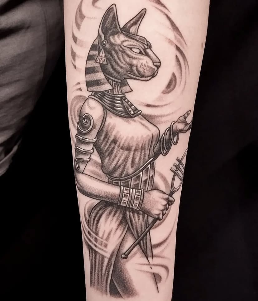 #tattoo #whipshading #egyptian #bastet #blackandgreytattoo #tattooinmoscow #татумастер #татумосква #чернобелаятату #випшейдинг #бастет #кошка