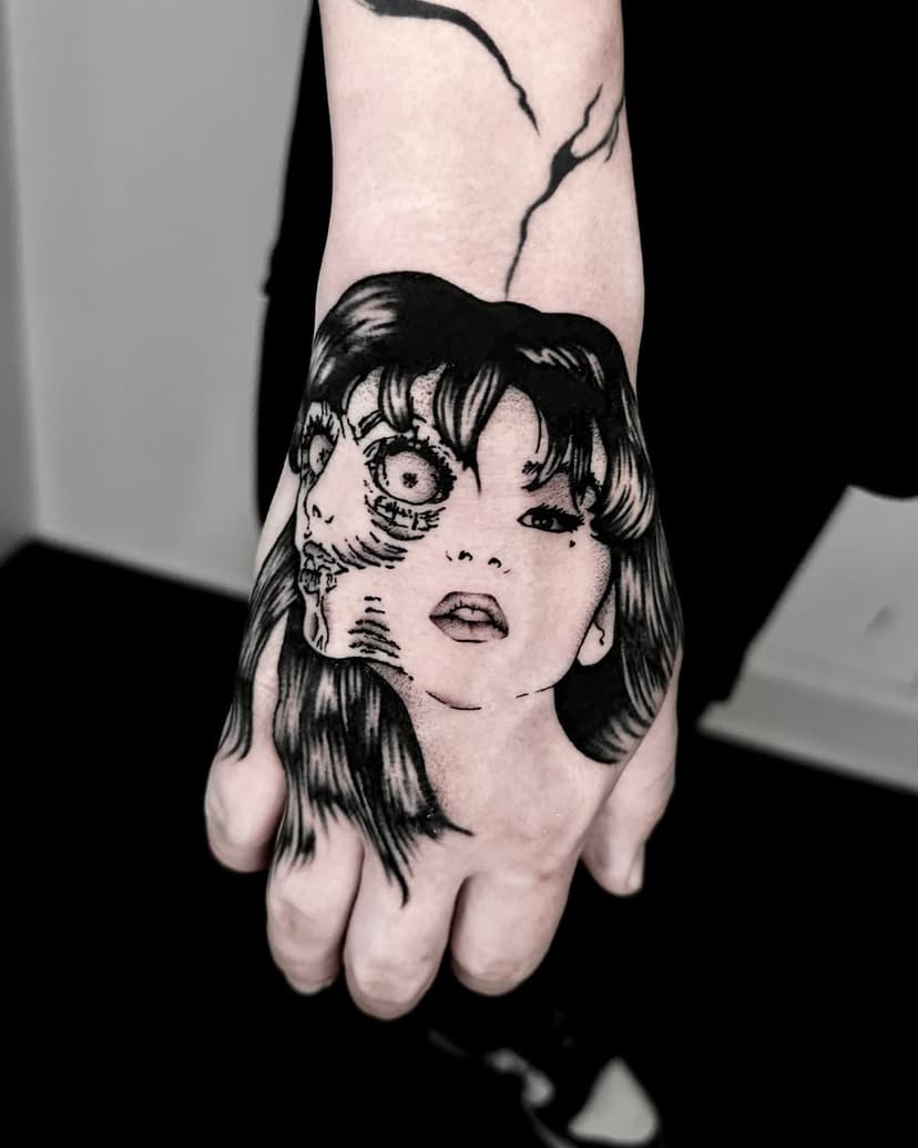 Inspired by #junjiito draw

Done at @tattooparlourmilano_gb 

#lostboyttt #mangatattoo #otakutattoo #blackworkerssubmission #blkttt #tttism #finelinetattoo #handtattoo #blxckink #blkttt #tattoodo