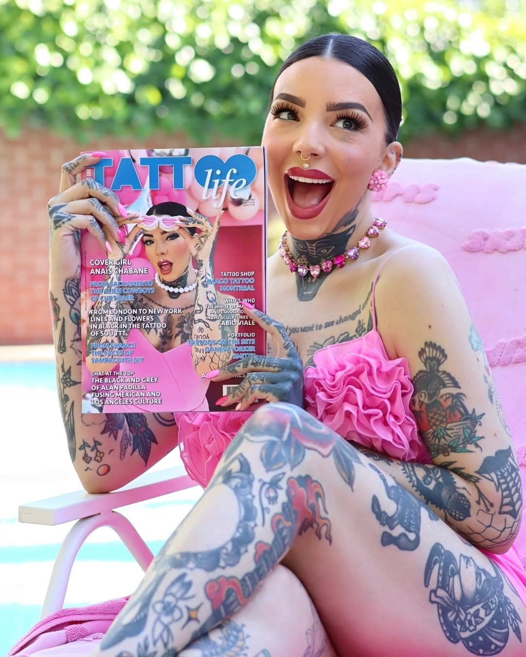 Such a dream 💖 Thank you @tattoolifemagazine for this July/August cover 🤩