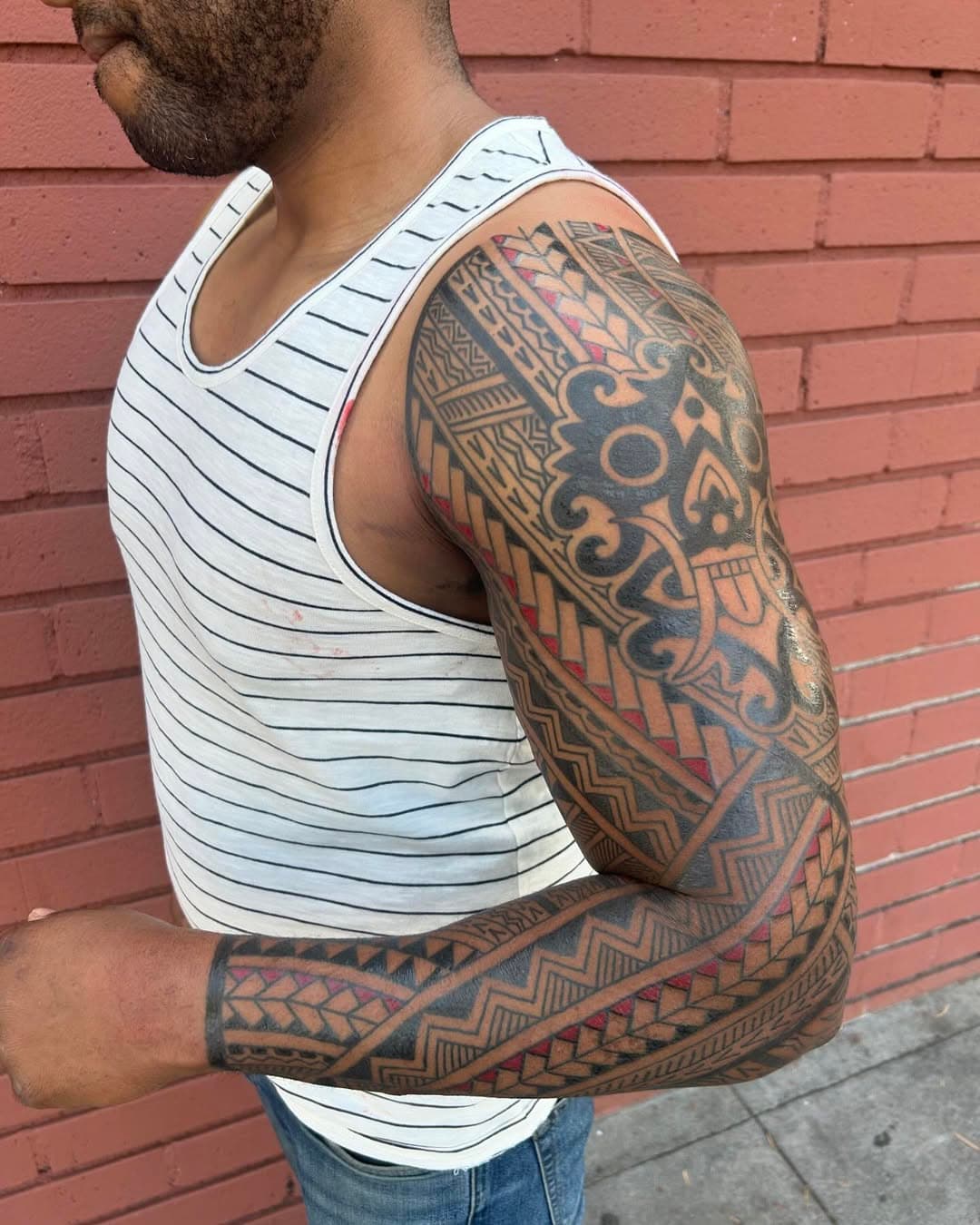 Thank you Dewayne! #polynesiantattoo #polynesian #tribal #tribaltattooers #tribaltattoo