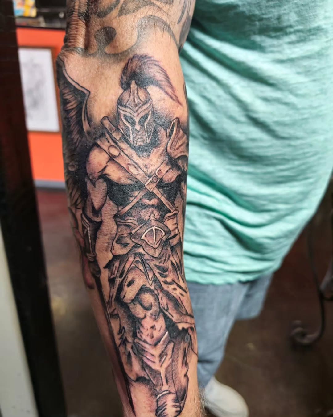 Artwork by TJ Righnos bracken tattoos we are located at 18404 FM 2252 SA TX 78266  if you have any questions, feel free to give us a call at 2105178080 #cibolo #cibolotx #brackentattoos #brackentx #motivation #sanantonioartist #sanantoniotattoo #tattooshopinsanantonio
#saartiest #sanantoniotattooshop #dragontattoo #color tattoos #customartwork #teacher #teachingtattoos