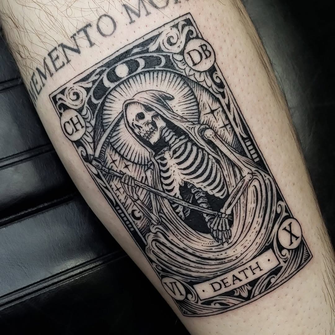 Done by Steelo @steelo.tattoos to book appointment DM us or email oceanfronttattoo@gmail.com #tattoo  #blackandgreytattoo #losangeles  #venicebeach #hollywood  #venice #tattoos #blackandgrey #santamonica #culvercity #la #tarotcardtattoo #tarotcard