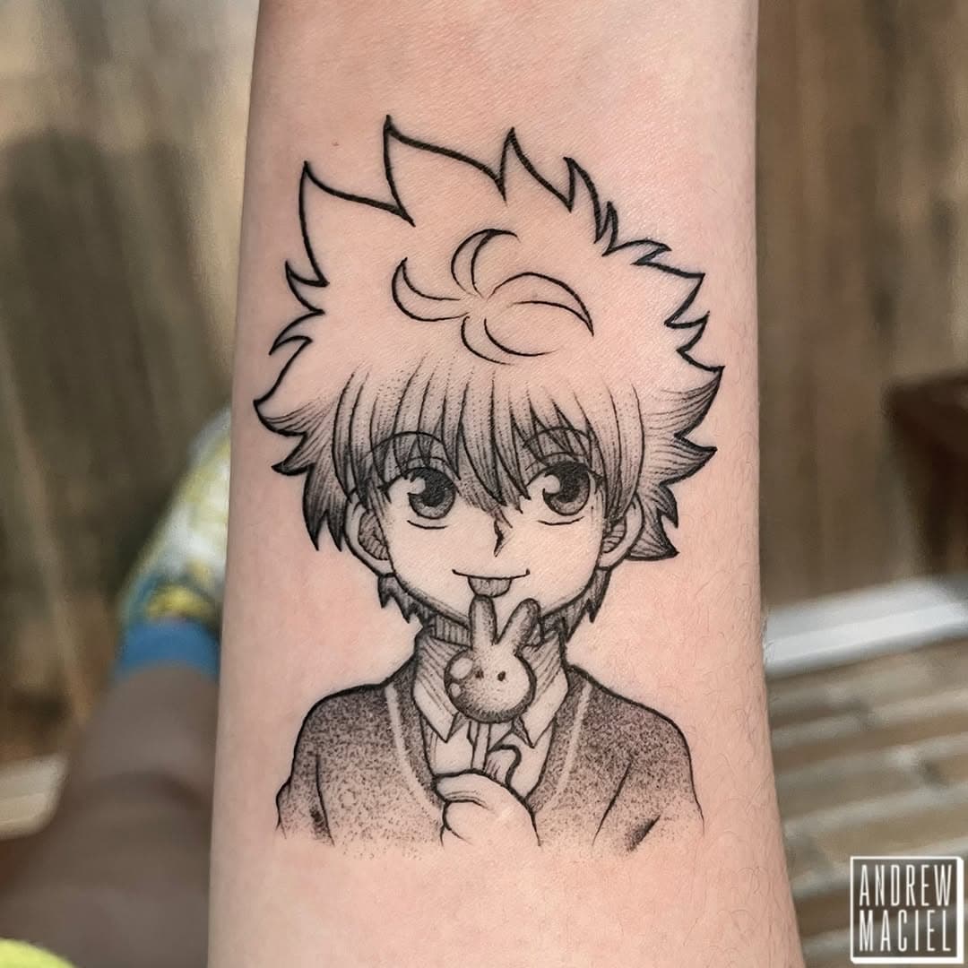 Killua Zoldyck
Anime: Hunter x Hunter
.
Orçamentos e agendamentos somente pelo WhatsApp:
(85)989295634 (link na bio)
.
.
.
#killua #killuazoldyck #hunterxhunter #anime #animetattoo #geek #tatuagensdelicadas #tatuagemfortaleza #fortaleza #ceara #3rl