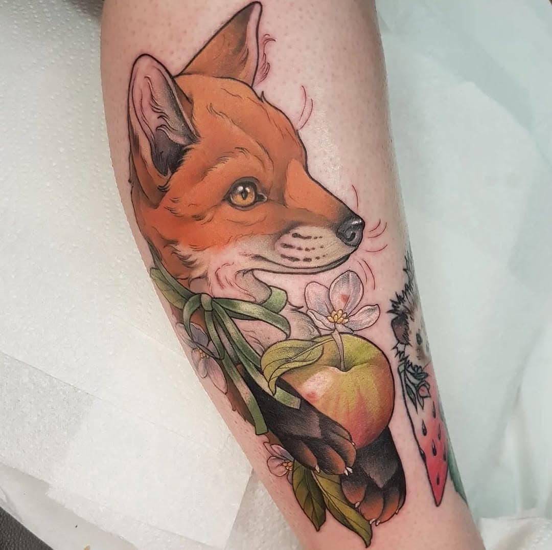 By @aimeebrayart 
#animaltattoo #foxtattoo #neotraditionaltattoo #ormskirktattoo #liverpooltattoo