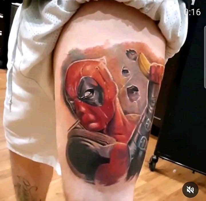 GEO RUIZ◇ ORIGINAL
Here is a Deadpool I did a while back, I really want to do  a wolverine next

appointments at INKBYGEOBOOKINGS@GMAIL.COM

#chicago #chicagotattooer #chicagotattooartist #tattoo #tattoos #blackandgreytattoo #portraittattoo #tattooart #tattooideas #tattoostyle #sleevetattoo #deadpool3 #deadpoolandwolverine #deadpool
#deadpooltattoo
#chicagotattooartist #chicago #chicagotattooer