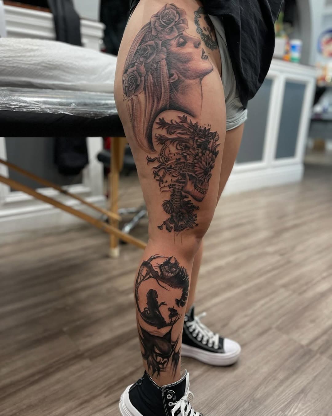 #leg #tattoo #tattooshop @escondido_body_art call us for your next tattoo (760)480-1289or message us