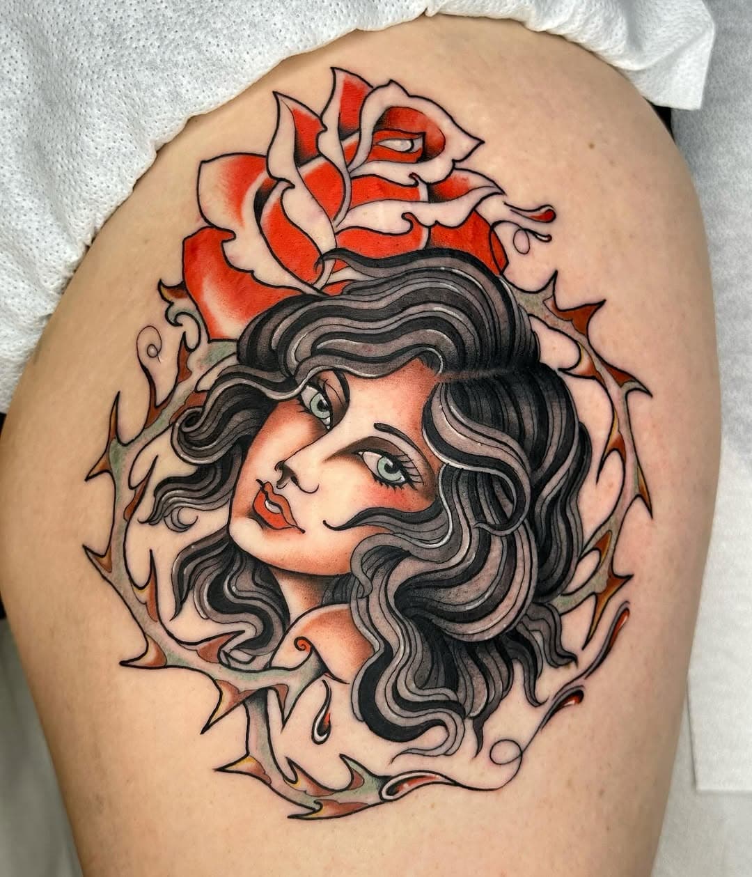 Thank you Brandi!!🌹 Done at @blackship.bcn *Info DM* #barcelonatattoo