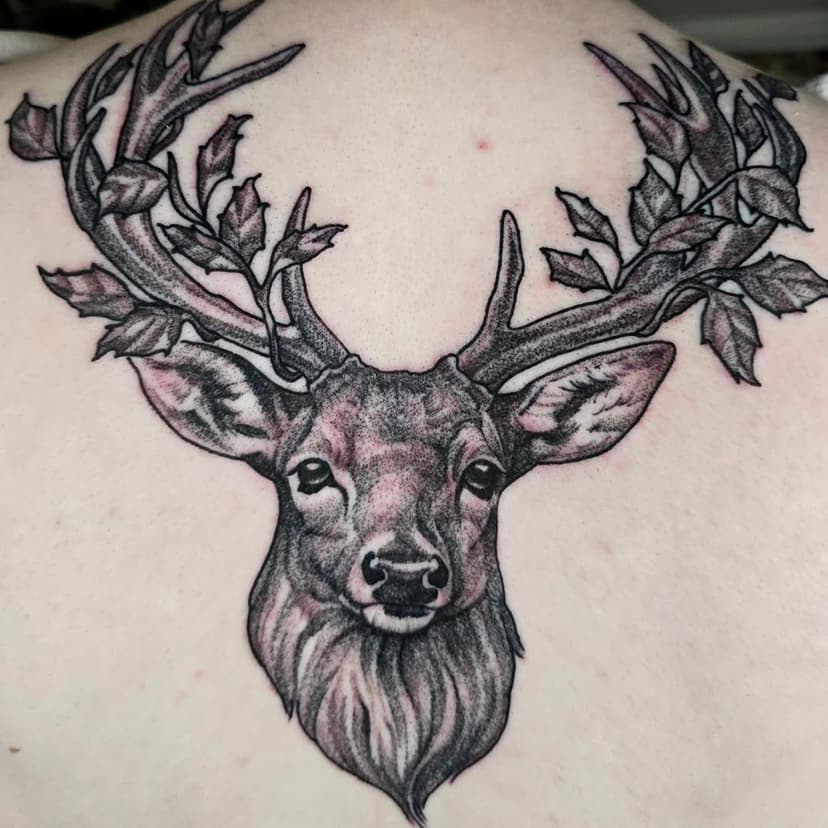 Sara sat like a total champion for this deer tattoo 🦌 I love making tattoos like this 💖 check out my highlights to see what days I have available in August and September.
#tattoo #dotwork #animaltattoo #njtattoo #nyctattoo #inked