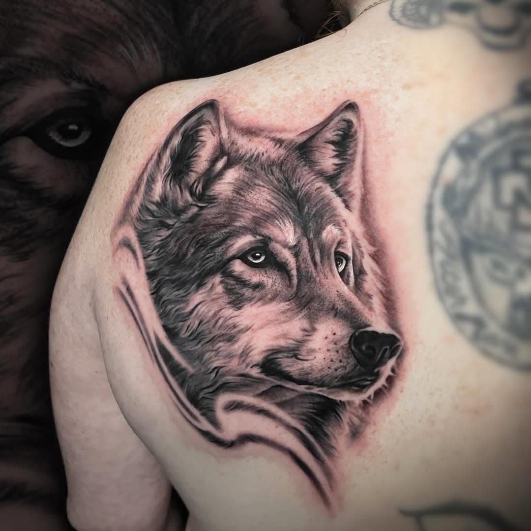 🐺 Simple, efficace, merci Julie ! Quand est-ce qu'on fait le renard de l'autre côté ? 😁
Réalisé chez @link_tattoo_shop 
.
.
.
#tattoo#tattoo#tatouage#tatouages#realism#realistictattoo#tatouagerealiste#realisme#blackandgrey#blackandgreytattoo#tatouagenoiretgris#noiretgris#loup#wolf#louptattoo#tattoowolf#wolftattoo#wolftattoos#hashtag