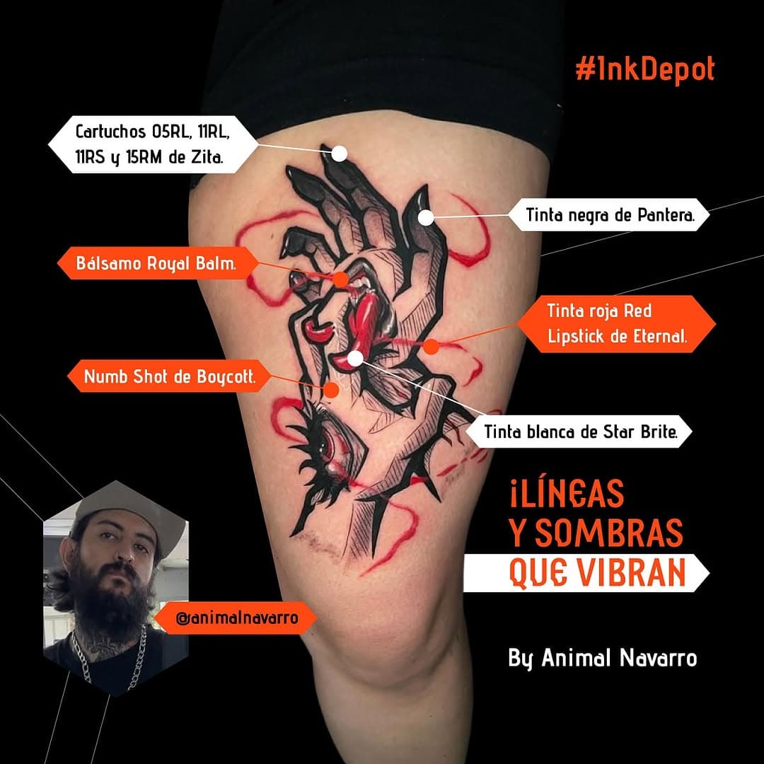 @animalnavarro nos muestra los materiales que utiliza a la hora de crear arte en la piel 👌 
Utilizas alguno de estos? 

#tattoo #arte #tatuadoresmexicanos #inkdepotsupplies