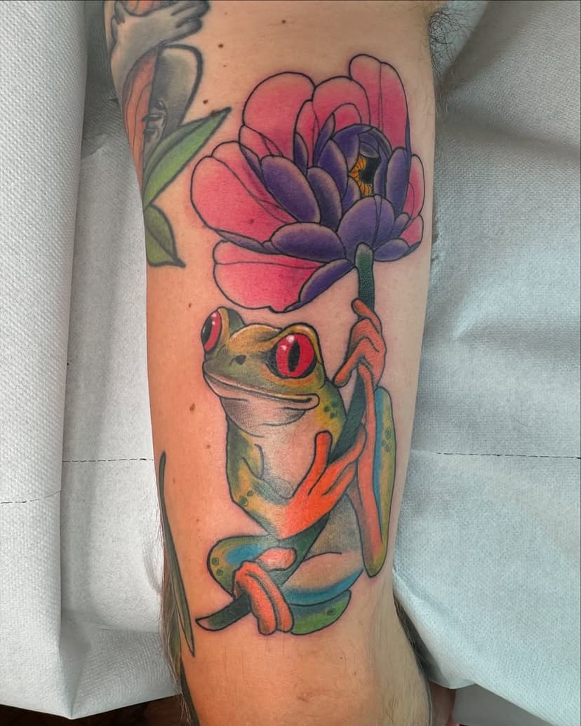 Obsessed with the details! 
🐸 🌈

For inquiries, DM me!

#FrogTattoo #TattooArt #TattooDesign #Tattoo #Color #Details #TattooInspiration #BodyArt #TattooAddict  #australia #goldcoast #neotraditional #tattooideas #tattooshop #tattoos_of_instagram #inktattoo #tattooworld #tattoostudio #tattoostyle #babeswithtattoos #tattoo_artwork #tattooflash #inked-girl #tattedup #colortattoo #tattooedgirl #tattooink #tattoocollector #colortattoos  #sydneytattoos