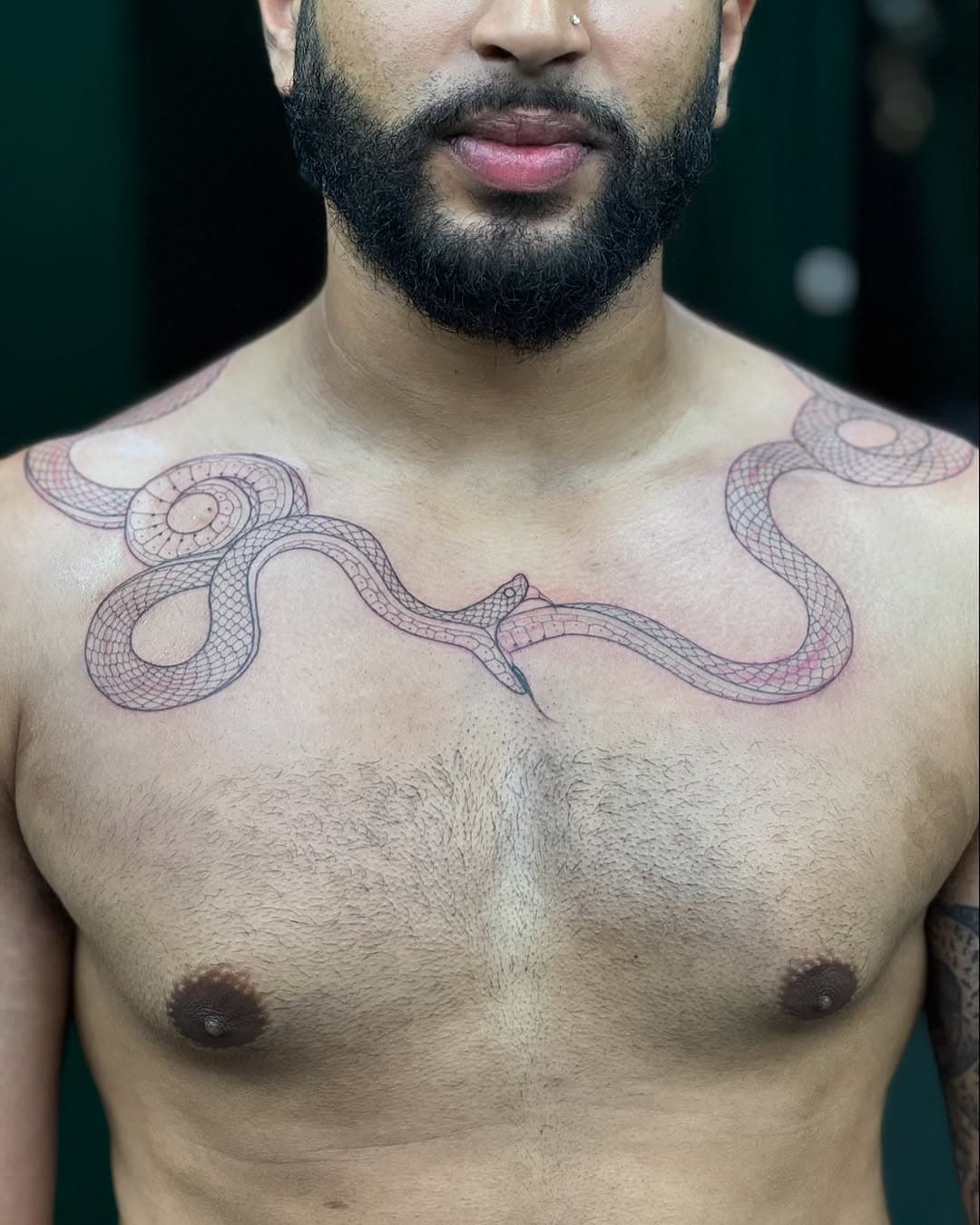 BOOKING OPEN! #snake #snakes #snaketattoo #collar #tattooart