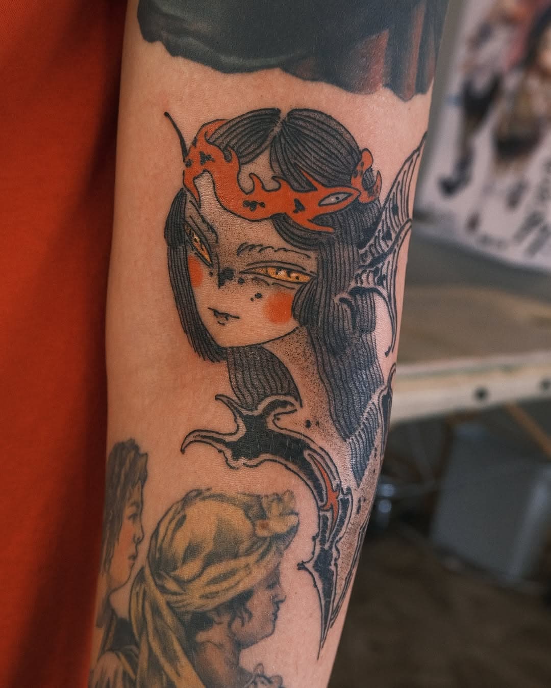 Custom vampire girl gap filler tattoo 🖤 

#tokyotattoo  #タトゥー #japanesetattoo #東京タトゥー#タトゥー東京 #tattooartist #tattoostudio #osakatattoo #tattooosaka #和彫 #大阪タトゥー #japantattoo #tokyo #ワンポイントタトゥー #tattoojapan #タトゥー女子