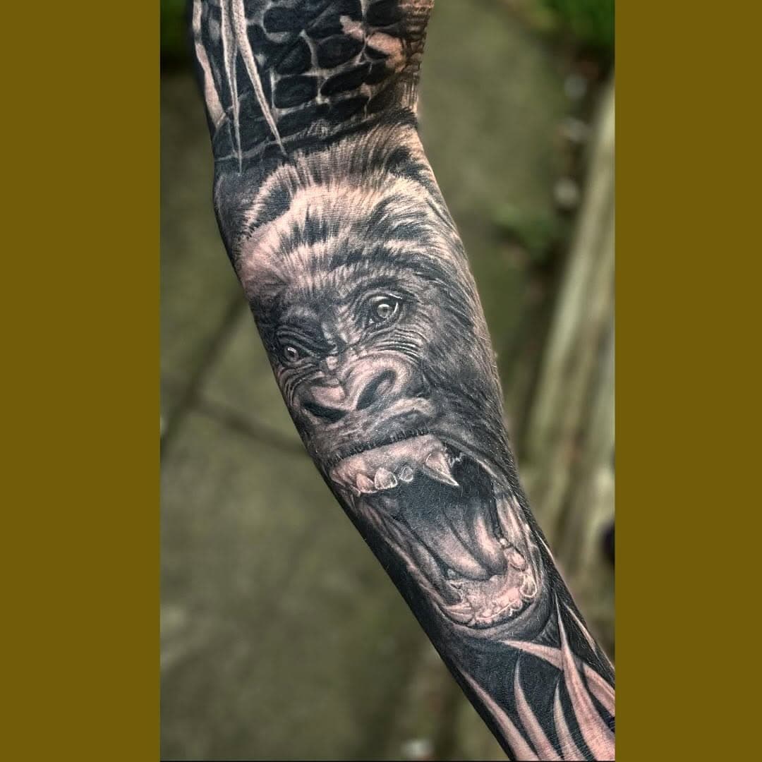 THROWBACK COVER UP PIECE! 🦍

Lovely shot of this healed gorilla I done a while back, cover up too! Message me for any queries about cover ups. Always up for a challenge! 

#tattoo #tattoos #realism #realismtattoo #coveruptattoo #birmingham #birminghamtattooist #blackandgrey