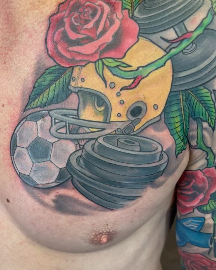 Thanks so much @j1s_fitness_nutrition added all of this around a cross I did at least 20 years ago! Appreciate the dedication!
_
#fullsleevetattoo #colortattoo #arsenaltattooanddesign #historicdowntownbryantx #arsenaltattoo #bryantexastattoos #bryantxtattooer