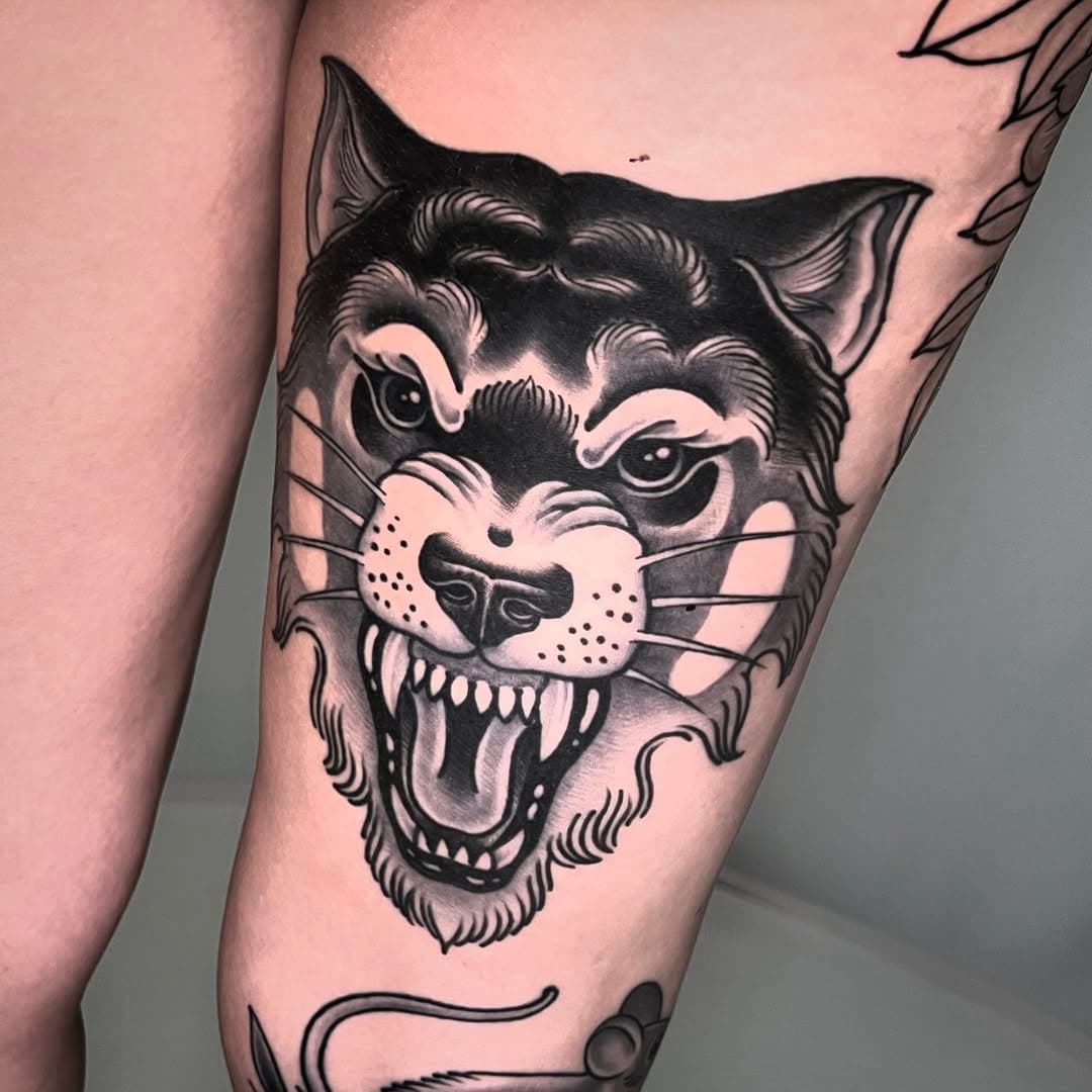 Healed wolf on Tiffany