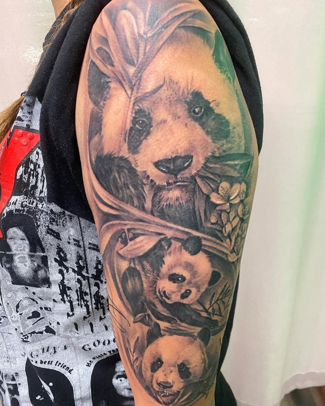 Mintconditiontattoo #pandatattoo #blackandgrey #tattoo