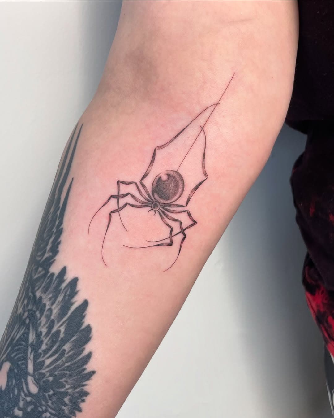 Thank you Hannah for having this little spider!
Click the email button to get in contact if you have a project similar to this one 🕸️🕷️🕸️

#spidertattoo #spidertattoos #fineline #finelinetattoos #armtattoo #forearmtattoo #delicatetattoo #smalltattoo #tattooideas #tattooideasforgirls #tattooartist #cambridgetattoo #cambridgetattooartist #cambridgefineline