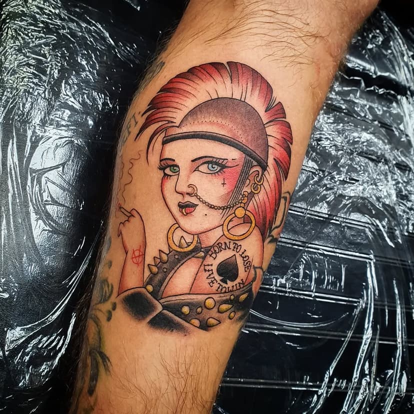 Never posted this Punk chick I did on @locostencilart some time ago!!! ♠️

.

..

.

#nofilter #tattoo #tattoos #punk #punktattoo #musictattoo #oldschooltattoo #oldschooltattoos #motorhead #tattoopunks #royboytattoo #haarlem #haarlemtattoo #holland #nederland #netherlands