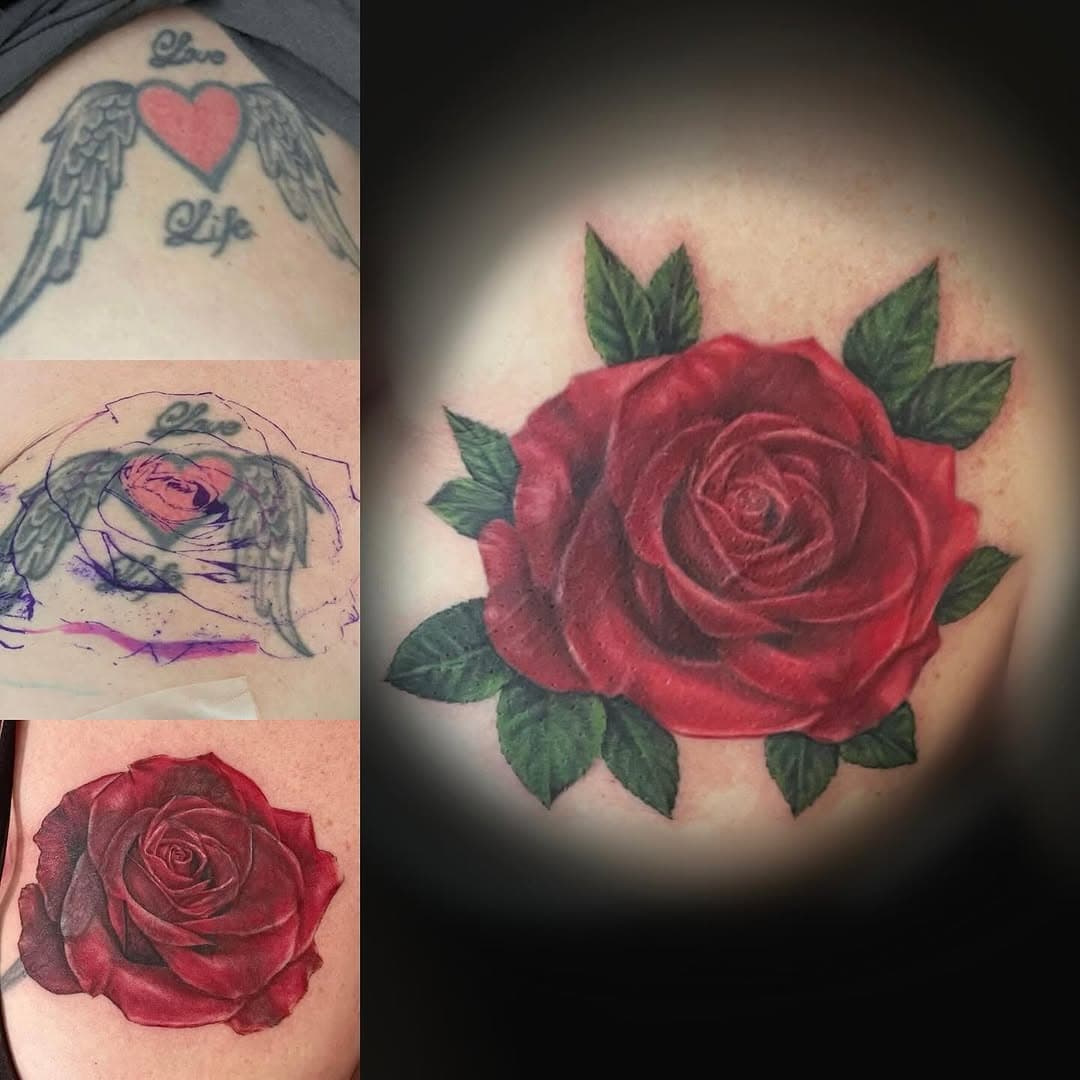 Cover up before and after #picoftheday #photoftheday #ink #inkedup #inked #tattoo #tattoos #tattooart #tattooartist #essextattoo #tattoodesign #essex #tattoolife #realism #realismtattoo #realistictattoo #colourtattoo #blackandgrey #blackandgreytattoo #dynamicink #blackandgreyink #instatattoo #girlswithtattoos #guyswithtattoos #blackandgreyrealism #tattoostudio #tattoolovers #cheyenne_tattooequipment #fusion_ink