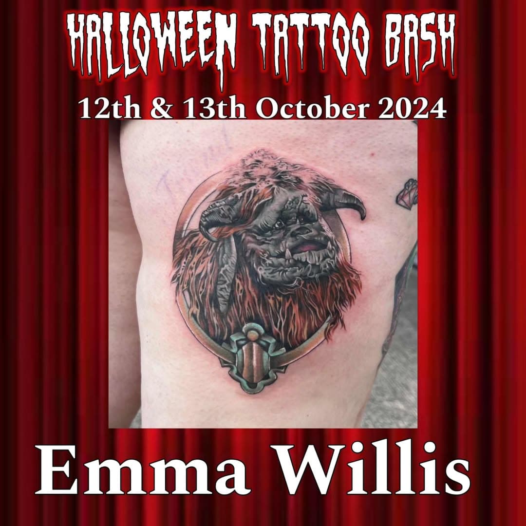 We are happy to announce @emmawillistattoos who
will be working HTB 2024!

@drevil666 
@jowebsterpiercing 
@ornatepiercingandtattoos 
@wolvesraces 
@ink.surance 
@starrtattoosupplies 
@tc_threads 
truecolourstattoo 
@that_grebo_photographer 
@the_avalon_rooms 
@cunningstuntscabaret 

#htb2024 #halloweentattoobash #wolverhamptonracecourse #wolverhampton #htb #tattoo #convention #tattooartist #piercing #bodypiercing #fancydressball #charityauction #weekend #competitions #awesome #macmccarthy #jowebster #jowebsterpiercing #htbteam #biggerandbetter #carshow #hogroast #woodfiredpizza #dirtydutchfries #tattooconvention #liveentertainment #whatsonwolves #kidscorner 
Halloween Tattoo Bash presented to you by Mac McCarthy, Jo Webster and the HTB Team
www.halloweentattoobash.co.uk