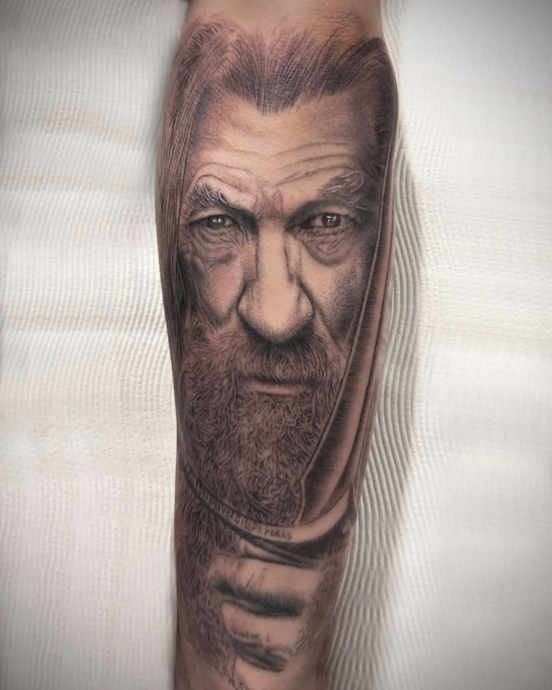 Excited to showcase my latest project: a black and grey portrait of Gandalf the Grey. ‘A wizard is never late’—a great addition to my client’s Lord of the Rings sleeve. More to come!  #tattooartist #tattooart #tattoos  #inked #ink #tattooist #tattoodesign #blackwork #melbournetattoo  #melbournetattooist #melbournetattooartist  #blackandgreytattoo #art #blacktattoo #melbournetattoos #blackworktattoo  #melbourneartist  #fineline #gandalftattoo #thelordoftherings  #thelordoftheringstattoo #gandalfthegrey