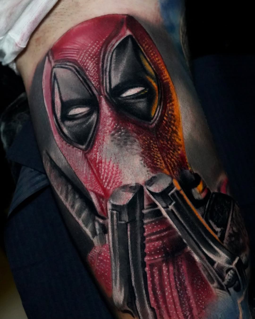 Deadpool ⚔️
Let’s continue this Marvel Full sleeve 🔥
•
•
•
#deadpool #deadpooltattoo #deadpoolandwolverine #colortattoo #realistictattoo #filmtattoo #marvel #marveltattoo