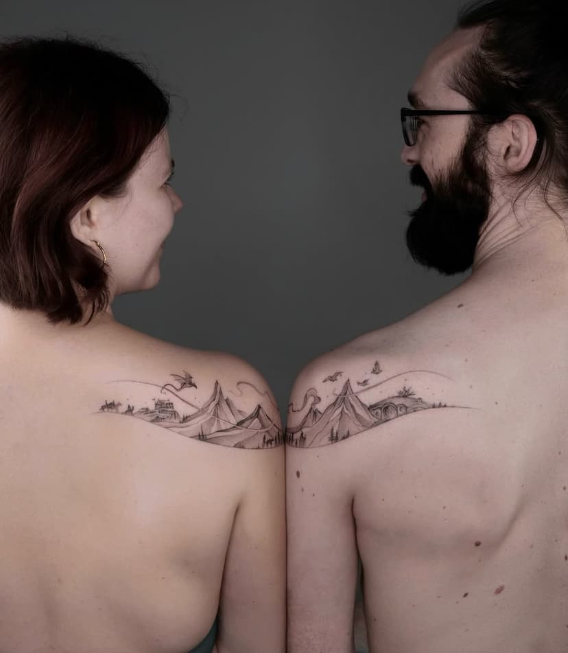 I’m finally sharing pictures of the Lord of the Rings-inspired project I created for Mathis and Lotte! What an amazing idea for a couple’s tattoo 🥰
⠀
.
⠀
#coupletattoo #lordoftherings #lordoftheringstattoo #lotr #lotrtattoo #matchingtattoos #tattooamsterdam #tattooart #abstracttattoo #portugaltattoo