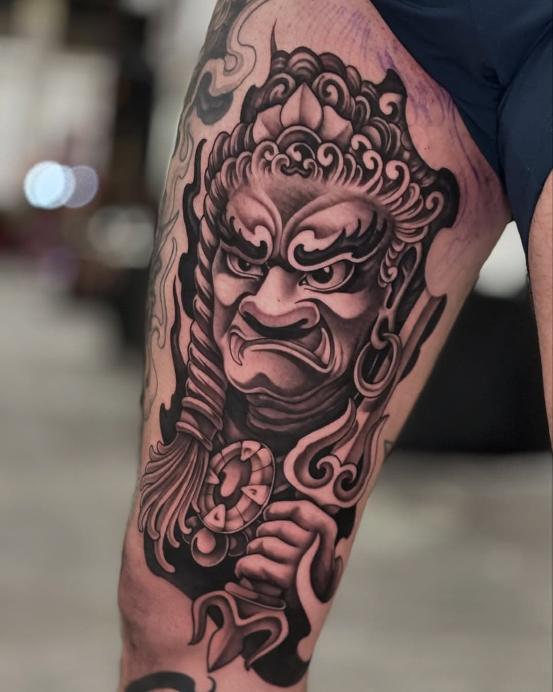 Fudo Myoo para @alex_garrigacorominas  en la @barcelonatattooexpo 

Con el equipo @ensutintaestudio 

Material de @masttattoo.official @dragonhawkofficial