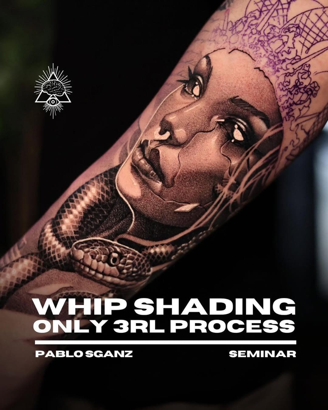 🧠 SEMINAR “WHIP SHADING - ONLY 3RL PROCESS”
@pablosganz 

🖤 Workshop 
Puoi scegliere tra Workshop Individuale o di Gruppo.
Durata: 1 Giorno

Assisti ad un’intera seduta da parte dell’artista, dalla Progettazione all’Esecuzione del tatuaggio! 🖋️

🧠 Masterclass
Max. 10 seminaristi
Durata: 3 giorni

1º giorno dedicato alla Progettazione:
•⁠ ⁠Scelta della reference, dei contrasti, il posizionamento, i movimenti del corpo e tutto ciò che riguarda la progettazione.
2º Giorno
•⁠ ⁠Tecniche ed Esecuzione Tattoo da parte dell’Artista in studio dove il gruppo di seminaristi assiste alla seduta.
3º Giorno
•⁠ ⁠Esecuzione Tattoo da parte dei seminaristi su pelle sintetica in silicone o sul cliente 

🔥🧠 Seminario 1on1 
Durata: 3 Giorni

Un seminario INDIVIDUALE di 3 giorni con l’Artista. 🖤

1º giorno dedicato alla Progettazione:
•⁠ ⁠Scelta della reference, dei contrasti, il posizionamento, i movimenti del corpo e tutto ciò che riguarda la progettazione del Tatuaggio.
2º Giorno
•⁠ ⁠Tecniche ed Esecuzione Tattoo da parte dell’Artista in studio dove il seminarista assiste alla seduta.
3º Giorno
•⁠ ⁠Esecuzione Tattoo da parte del seminarista su pelle sintetica in silicone o sul cliente 

Scegli la tipologia di Seminario che preferisci, le date sono in definizione e la possibilità di partecipare è a numero chiuso. 👊🏼

Per maggiori informazioni e/o richieste di prenotazione:

✅ Whatsapp:
+39 331 45 44 008
📧 E-mail:
mentalitytattoo1@gmail.com
📲 Messaggio in Direct:
@mentalitytattooshop