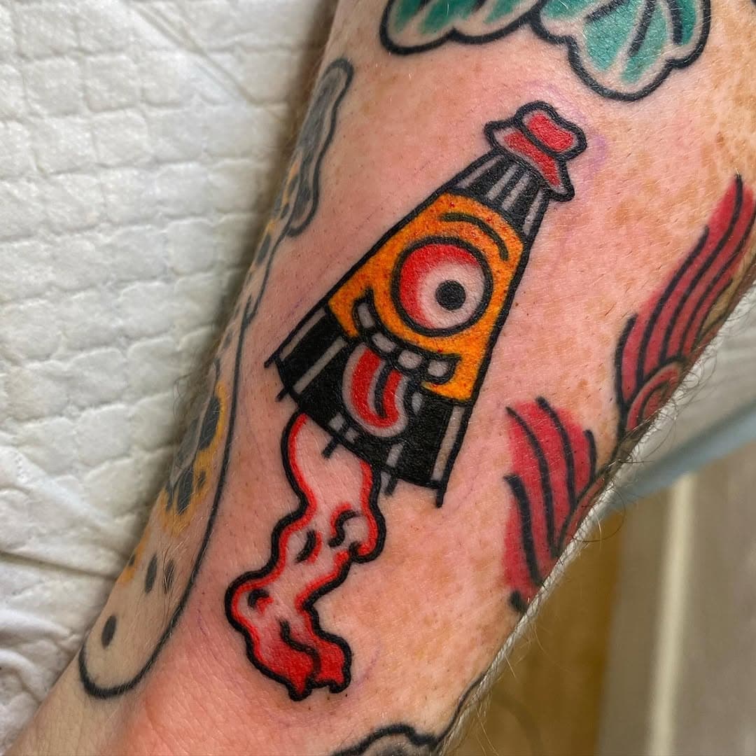 Small Kasa-obake for Tom. Cheers mate. @goodmarkstattoo