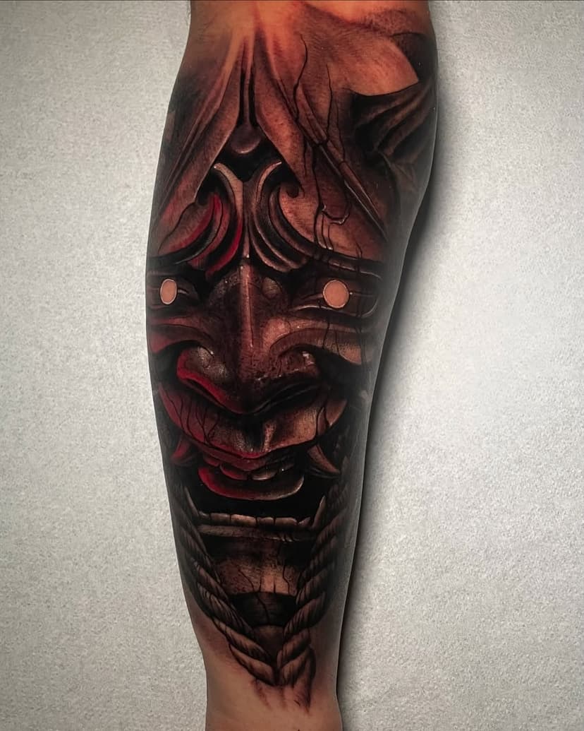 Hannya hecha para @dnis_5 muchas gracias por dejarme pulir ese brazo con esta temática 👹
. 
.
.
.
.
.#oviedotattoo #lottitattoo #hannyatattoo #japotattoo