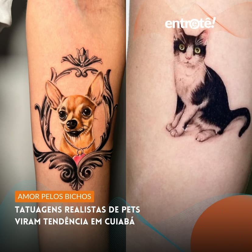 As tatuagens realistas de pets viraram tendência em Cuiabá e ganham cada vez mais adeptos para eternizar o amor pelos bichos na pele.

É o caso da autônoma Janiny Oliveira Marques, tutora de uma cachorrinha pinscher de 2 anos. O animal morreu no mês passado e ela decidiu homenageá-lo.

“Vai fazer 15 dias que ela morreu e eu decidi fazer uma tatuagem dela para deixar registrado. [...] Tem um tempo que não fazia tatuagem, já tem uns cincos anos da última”, contou aoEntretê.

✅Matéria completa no nosso site, link na Bio.

#pets #amor #tatuagem #realismotattoo #entrete