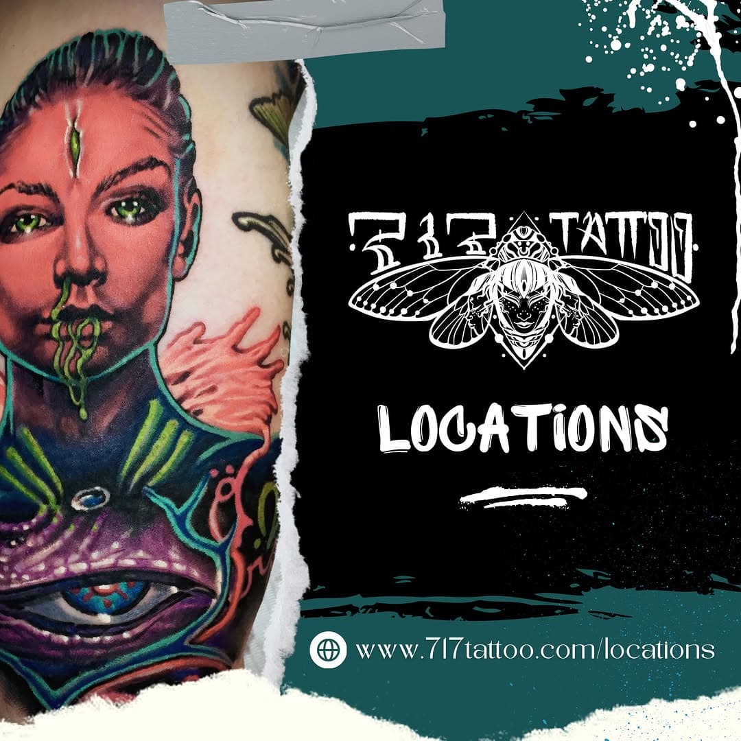 📍 Find Us at 717 Tattoo! 📍

Looking for your next tattoo or piercing? Check out our 4 convenient locations and get ready to book your session:

717 Tattoo Highspire
📍 313 Second St. Highspire, PA 17034
📞 717-939-7717
🕒 Open Mon-Fri: 12pm - 8pm, Sat&Sun: Appointment only
🔗 717tattoo.com/highspire

717 Tattoo Harrisburg
📍 4901 Jonestown Rd Harrisburg, PA 17109
📞 717-652-7717
🕒 Open 7 days a week: 12pm - 8pm
🔗 717tattoo.com/harrisburg

717 Tattoo Mechanicsburg
📍 6500 W Carlisle Pike Suite D Mechanicsburg, PA 17050
📞 717-620-8590
🕒 Open 7 days a week: 12pm - 8pm
🔗 717tattoo.com/mechanicsburg

717 Tattoo Columbia
📍 444 Locust St Columbia, PA 17512
📞 717-684-5252
🕒 Open Mon-Sat: 12pm - 8pm, Sun: Appointment only
🔗 717tattoo.com/columbia