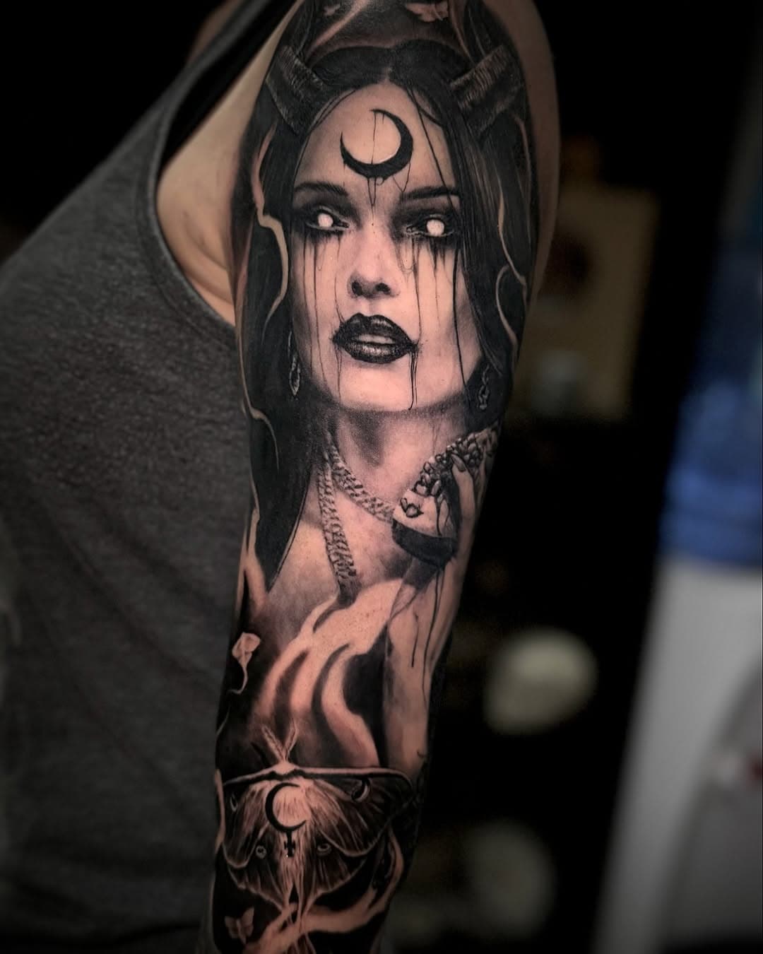 A combination of mythologies original bad girls club.

#rosevilletattooco #inkeeze #worldfamousink #worldofartists #blackandgraytattoo #blackandgreytattoo #skinartmag #skinandink #recoveryaftercare #sacramento #sacramentotattoo #lilith #persephone #hekate #darkart #darkarttattoo #darkartists