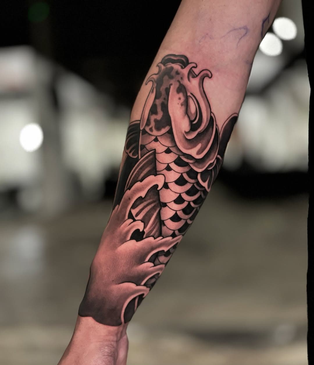 Koi tatuado en la @barcelonatattooexpo 
—
Muchas gracias @davidmurilloescobar 
—
Con el equipo @ensutintaestudio 
Material de @dragonhawkofficial  @masttattoo.official