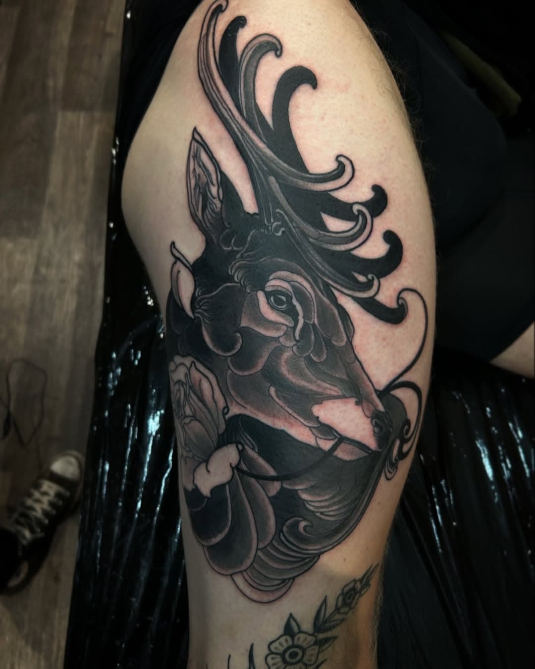 ❖STAG❖

Thanks for coming to get this one Jonathan! 

Made using @starrtattoosupplies @dermagloink @yayofamilia @dynamiccolor @andydykes @rotaryworks 

Sponsored by @yayofamilia 

What animal would you get for your next tattoo? 

•••••••••••••••••••••••••••••••••••

#neotraditionaltattoo #neotraditional #neotrad #neotradtattoo #neotradstyle #tattoo #tattooer #newtrad #newtraditional #neotraditionalist #neotraditionaltattooer #joshjefferytattooer #tattooartistmag #neotradworldwide #neotradeu #skinart #tattooworkers #ntgallery #neotraditionalworldwide #taot #tattooworkers #tattoo #tattooers ❖ ❖ #thenewtraditionalists #neoclassictattoo