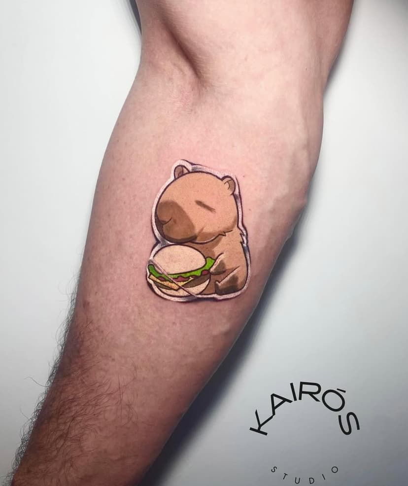 Capivarinha de buchinho cheio não quer guerra com ninguém, ainda mais se for um baguncinha 😍

Tatuagem feita no meu brother Anselmo, com certeza abracei esse essa ideia e não soltei hehehehe, muito obrigado pela confiança irmão👊🏼

#capivaratattoo #capivara #capibara #baguncinha #cuiaba #maionesetemperada #cuiabatattoo