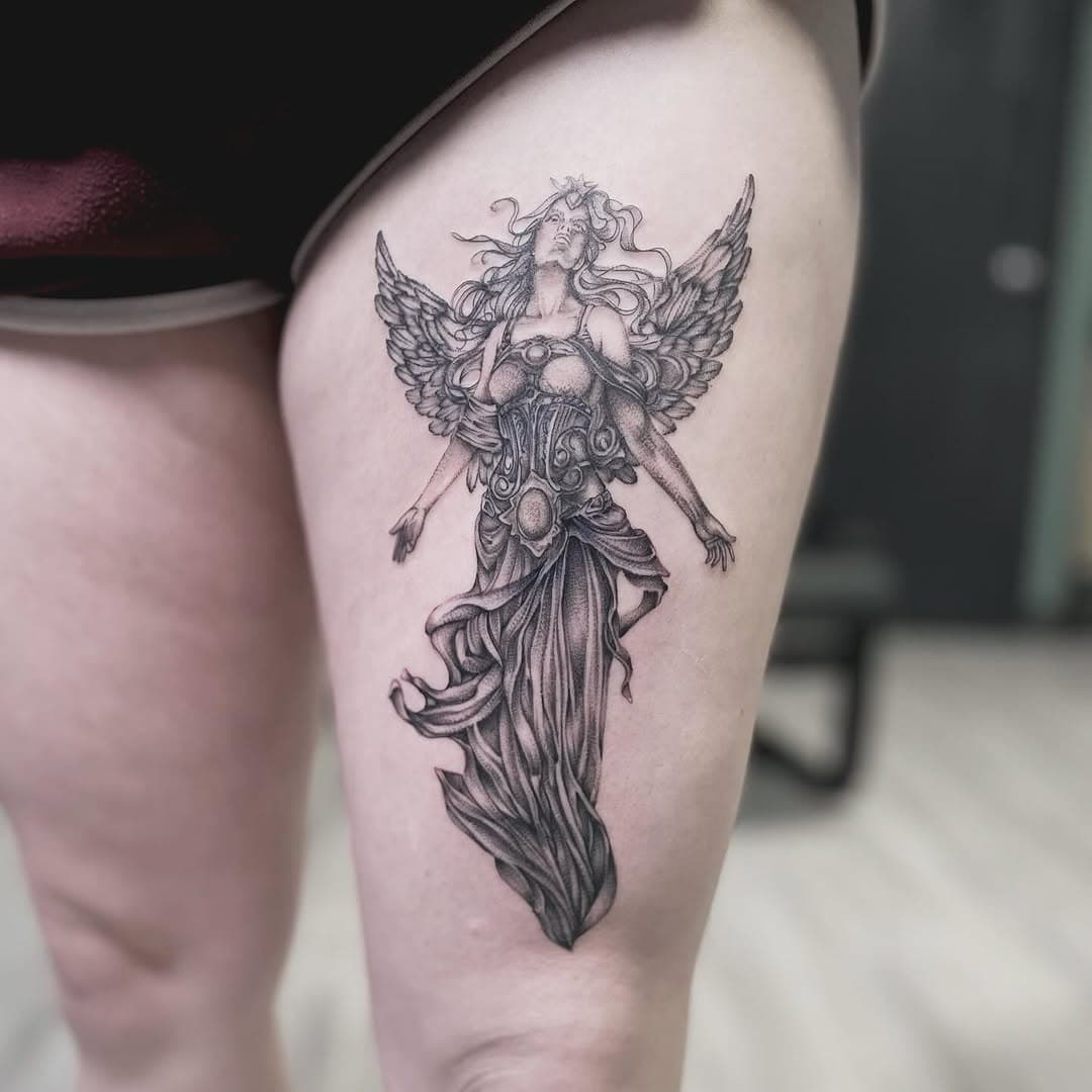 Nyx, goddess of night for my amazing client. Booking space now through Dec, let’s create something amazing! 

#cochrane #cochranetattoo #cochraneartist #calgary #calgarytattoo #calgaryartist #calgaryart #canmore #goldenbc #edmonton #tattoo #tattooist #artist #inked #nyx #greekgoddess #mythology #greece #greekgods #cochranepiercing #calgarypiercing