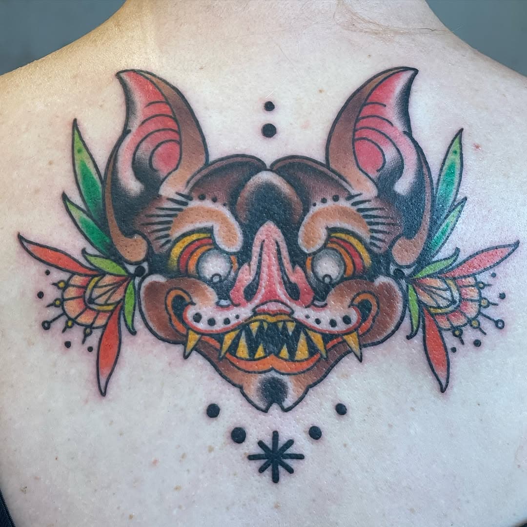 #ahoitattoo  #verenaschmucktattoo  #lübeck #germantattooers #ladiesoftattooing #bat #fledermaus #tattoos #tattoo