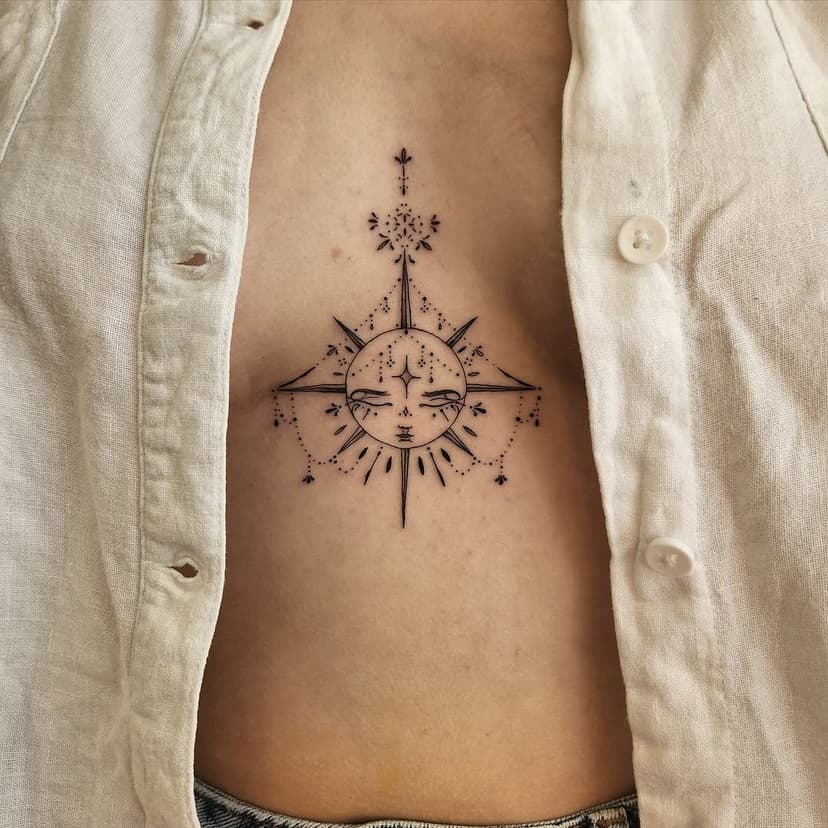 #sternum #sun #tattoo
.
.
.
#tattoos #tattoostyle #tattooartist #blackwork #ink #inked #tattooed #black #original #beautiful #lineart #laneways #lanewaystattoo #procreate #tattooideas #illustration #artwork #star #artist #christchurchtattoo #christchurch #newzealand #newzealandtattoo #fineline #personal #work #tattoostyle #tattoodesign