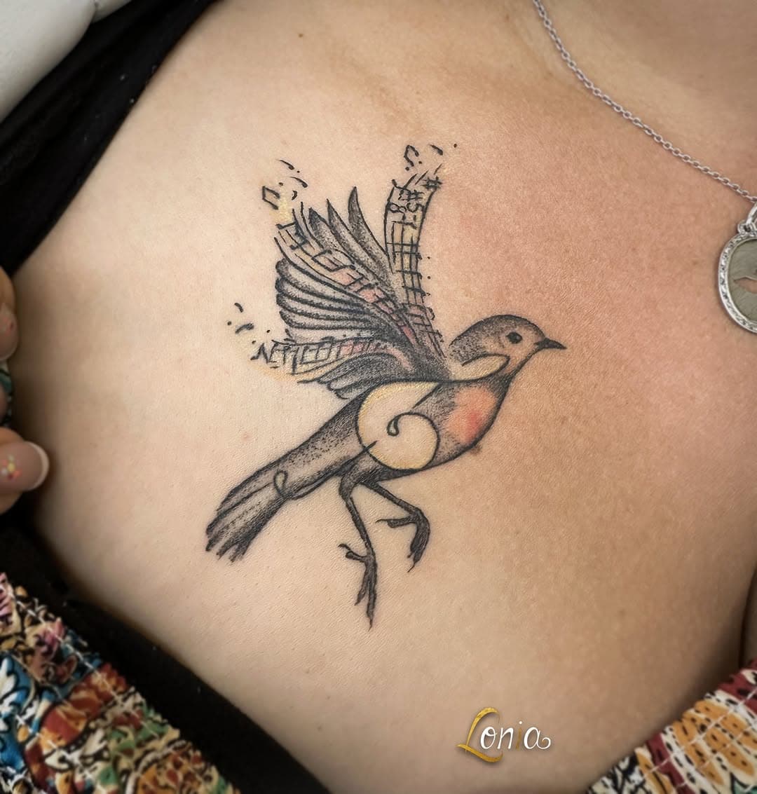 Merci Natacha 🎶
.
.
.
.
.
#lonia #troyes #tattootroyes #tatouage #tattoo #tattoos #birdtattoo #musictattoo  #goldtattoo #love