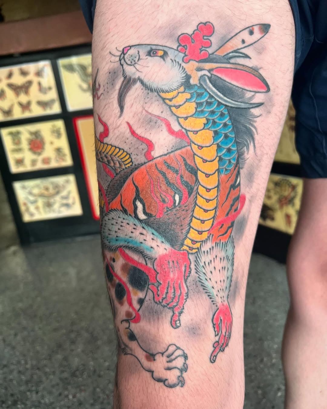 Kotobuki by @fatchrisadams 
Booking December/walk ins always welcome 

#seattletattooartist 
#seattletattoo 
#chrisadamstattoo 
#fistfullofmetaltattoo 
#chinesezodiac