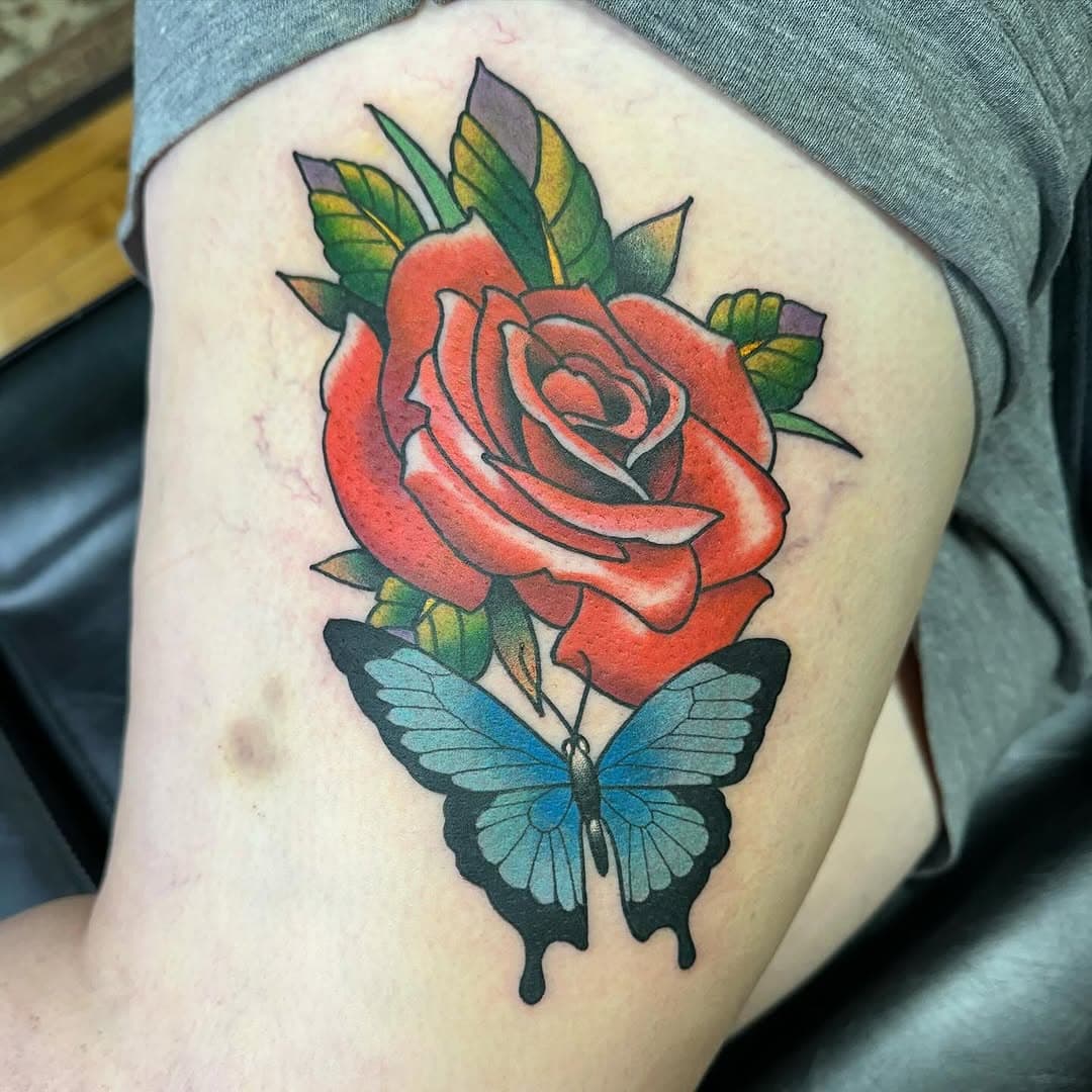 Little bread and butter.
.
.
.
.
Appointments available
Text 641-990-2544
Call 641-522-7171 to book

.
.
.
.
.
.
#tattoo #tattoos #rose #rosetattoo #butterflytattoo #neotrad #neotraditionaltattoo #brooklyn #iowa #iowatattooartist #iowatattoo #broadsttattoo_ia