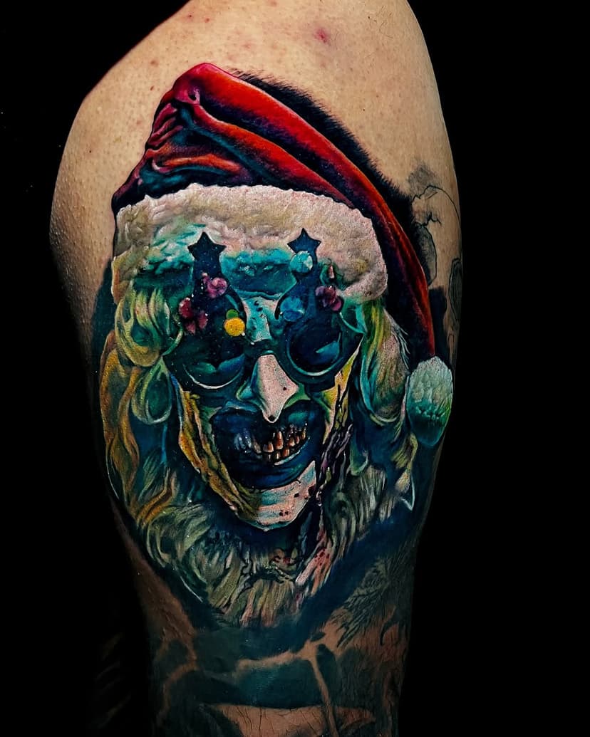 I got to do my Art the clown piece. Man what a fun piece to do and on a great client. Cannot wait to add to this piece. Sooooo much fun. As always done with @fusion_ink and @inkmachines thanks for looking. #arttheclown #terrifier @davidhowardthornton @damien_leone #horror #horrormovies #fun #clown #halloween #horrortattoo #tattoo #tattooed #ink #inked @officialterrifier3